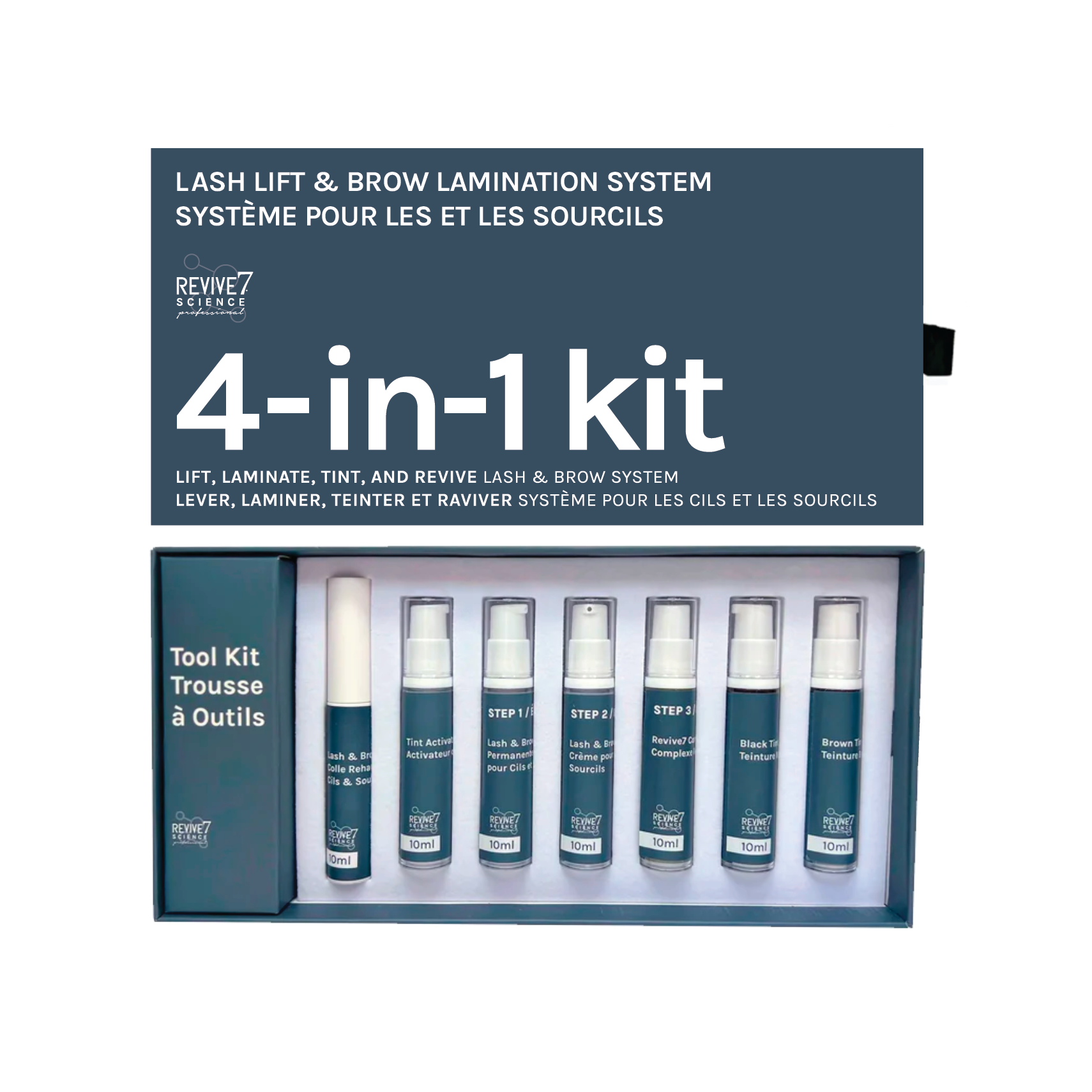 Revive7 Professional 4-in-1 Kit: Lash Lift, Brow Lamination, Tint & Re –  Revive7 Science