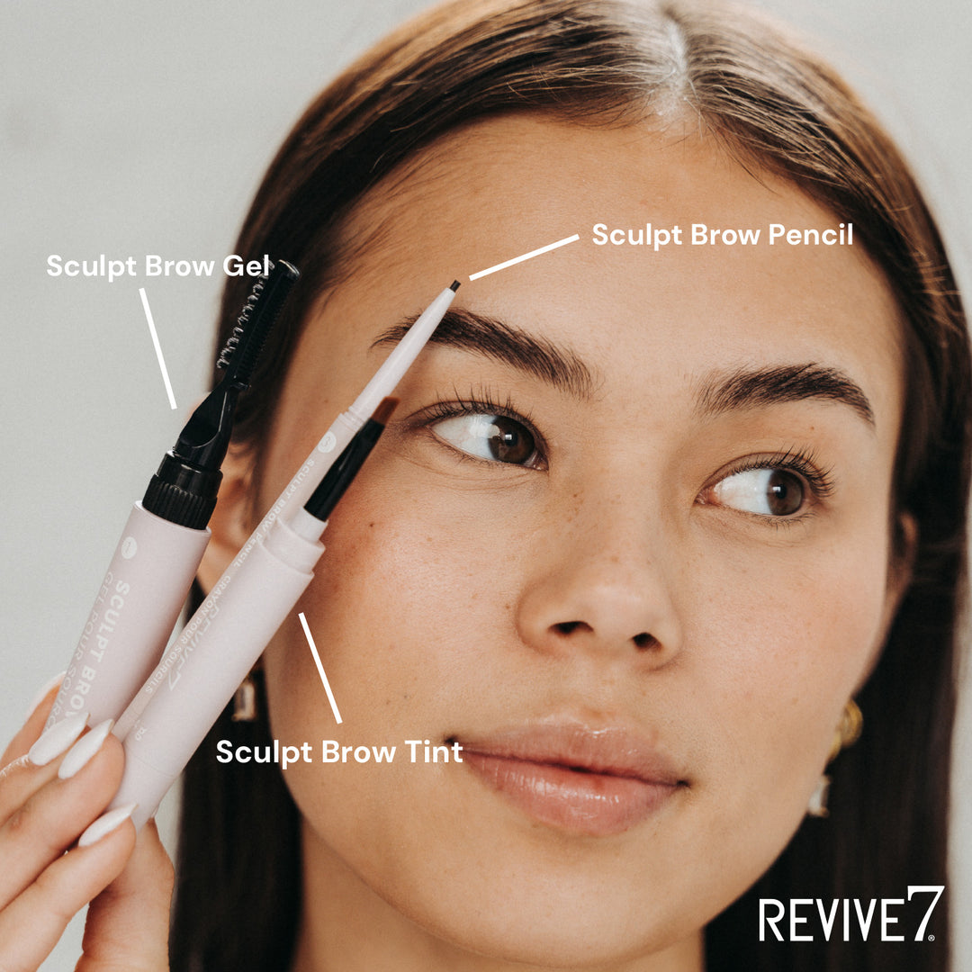 Revive7 Sculpt Brow Kit with the Tint, Brow Gel and Pencil