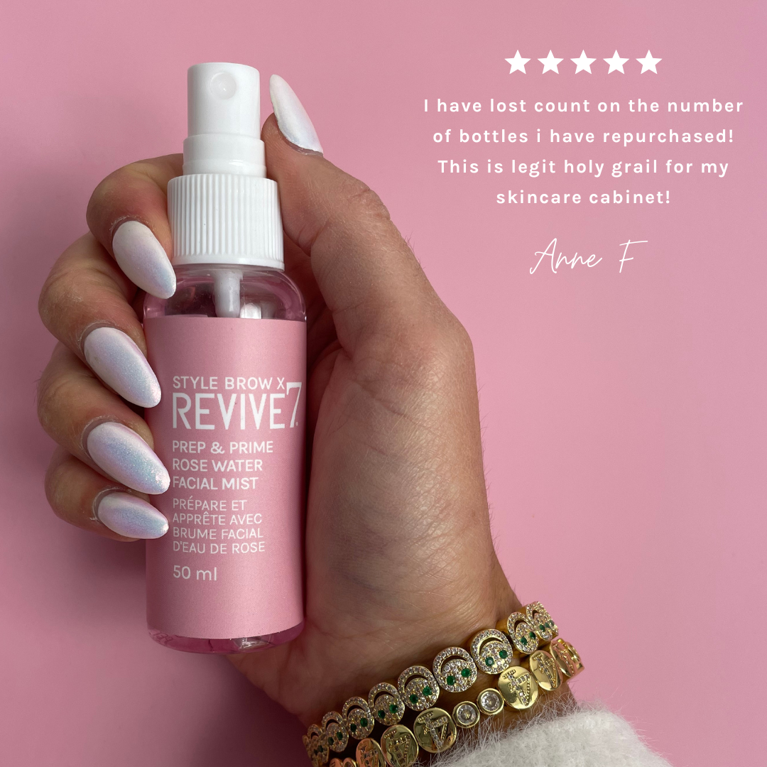 Style Brow X Revive7 Prep & Prime Rose Water Facial Mist