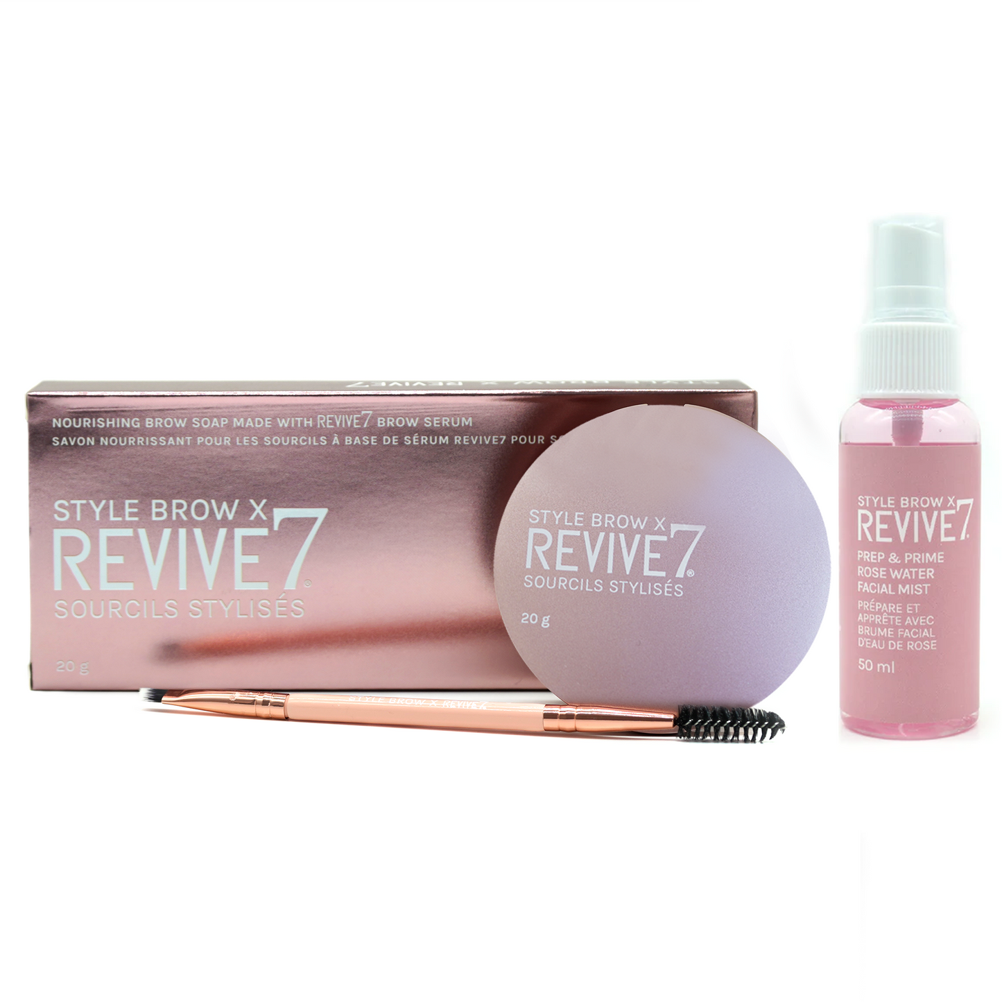 Style Brow X Revive7 Prep & Prime Rose Water Facial Mist